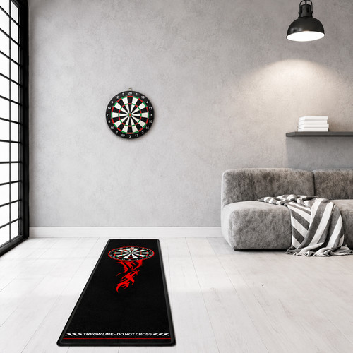 Dart mat with oche non - mat,