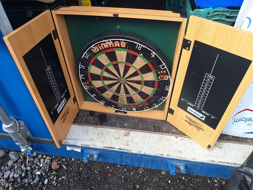 Dartboard and case - and,