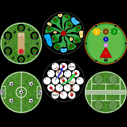 Darts game pack - pack, dartboard