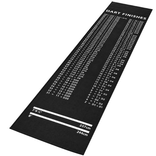 Dart mat with checkout chart - mat,