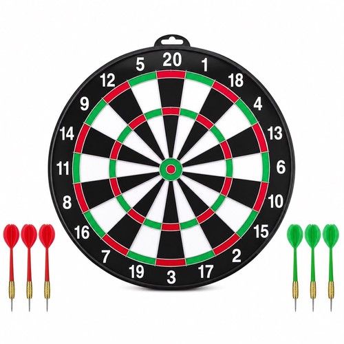 Classic dartboard with 6 - 17",