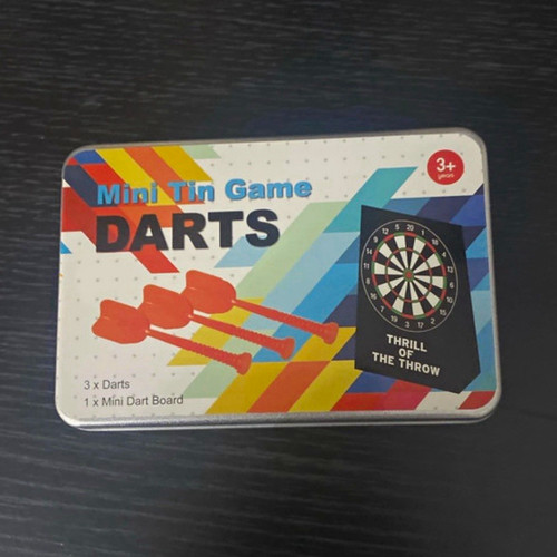Mini tin game dart set - tin,