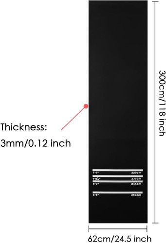 300cm 62cm darts mat - x, 4