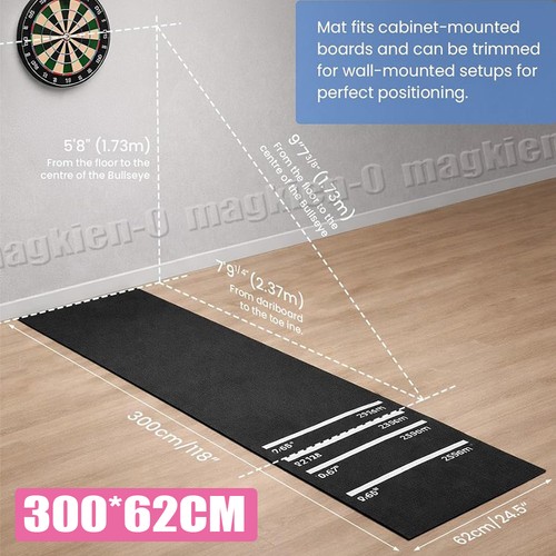 Professional darts mat with - professional, 4